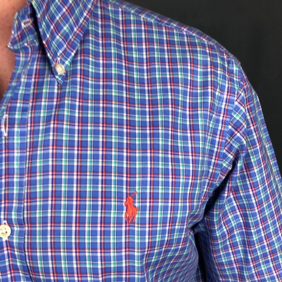 Ralph Lauren Purple, Green, Orange Plaid Classic Fit Size - Medium - Picture 3 of 3